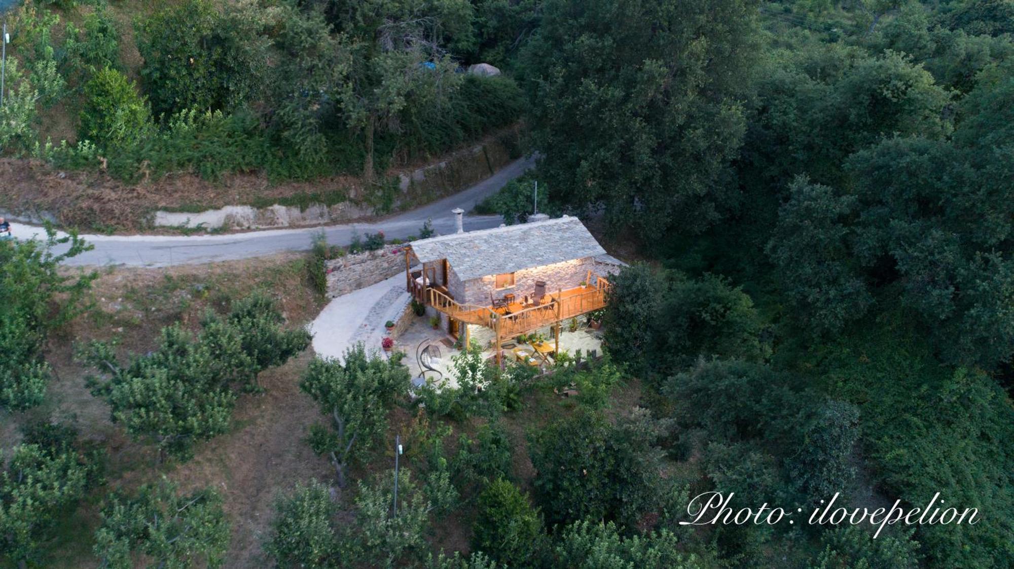 Aristoteli'S Stone House Makrirrakhi Bagian luar foto